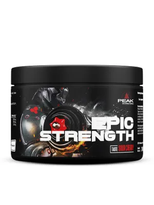 Immagine prodotto di Epic Strength - 240g : Ciliegia acida I Creatina ( Creatina) I Creapure ® I Beta Alanina I WATTS'UP ® I Aumento della forza I Resistenza alla forza I vegano
