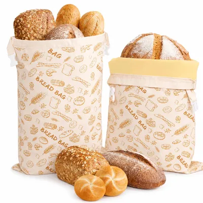 Produktbild von Bienenwachs Brotbeutel - Wiederverwendbar zur Brotaufbewahrung und zum Frischhalten