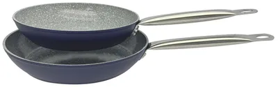 Produktbild von Pfannenset aus Edelstahl, 2-teilig, induktionsgeeignet, mit gleichmäßiger Hitzeverteilung