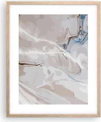 Produktbild von Gerahmtes Poster - Rahmen in heller Eiche - Abstraktion modern - 40x50 cm - Wand Bild - Wanddeko - Wandbilder - Wandposter - Bilderrahmen - Bilder - Kunstdruck - Wandbild - P2NPA40x50-4050