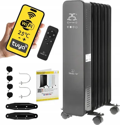Imagen del producto de Calentador de aceite Wi-Fi, 1500W, color , marca Oslo