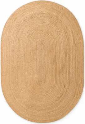 Obrázek produktu pro 160x230 ovál cm Kusový koberec Jute Braided 106005 Gold ovál