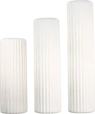 Produktbild von Casablanca Vase, "Fjord", Keramik, weiß, , H. 46 cm, D. 16 cm 56354