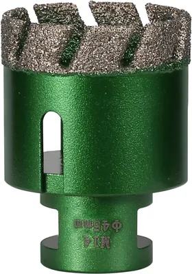 Imagen del producto de Broca diamantada de 45 mm, con rosca M14, para azulejos, mármol, granito, hormigón y porcelana