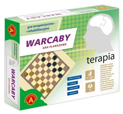 Obrázok produktu pre ALEXANDER Gra Warcaby Drewniane: Klasyczna gra z dużymi pionkami