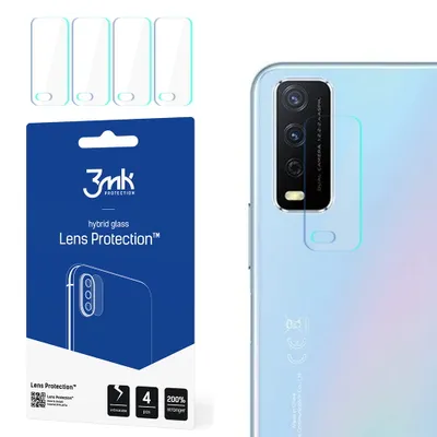Produktbild von 3mk Hybridglas Lens Protection für Vivo Y11s Kamera Objektiv Kameralinse 0,16mm 6H (4 Stück)