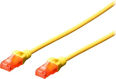 Produktbild von Digitus CAT 6 U/UTP Patchkabel, 0,5 m, Cat6, U/UTP (UTP), RJ-45, RJ-45, Gelb