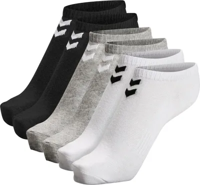 Produktbild von 6er Pack hummel hmlCHEVRON Sneakersocken Unisex white/black/grey 36-40