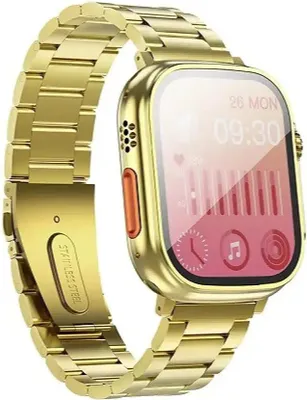 Obrázok produktu pre Inteligentné hodinky Hoco 1,96" TFT s funkciou volania Y12 Ultra titanium gold [EOL]