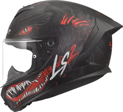 Produktbild von LS2 FF820 RAPID III KAIJU II Integralhelm matt schwarz-rot-weiss XL XL in rot/schwarz/weiß