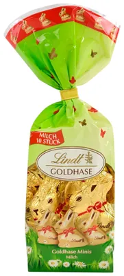 Produktbild von Lindt Goldhase Minis Milch (105g Packung)