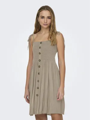 Produktbild von Only Annika Kurzes ärmelloses Kleid Beige 34 Frau Beige 34