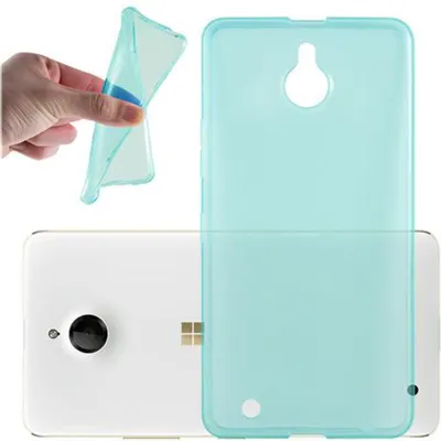 Produktbild von Cadorabo Hülle für Nokia Lumia 850 Schutz Hülle in Blau Schutzhülle TPU Silikon Cover Etui Case