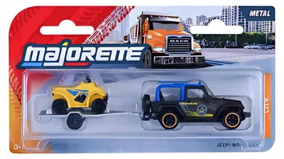 Produktbild von Majorette Jeep Wrangler Geländewagen Blau es Metallmodell