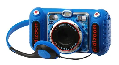 Obrázok produktu pre VTech KidiZoom Duo DX blauw, Detský digitálny fotoaparát, 4 rok / roky, Holandčina, 440 g, Modrá