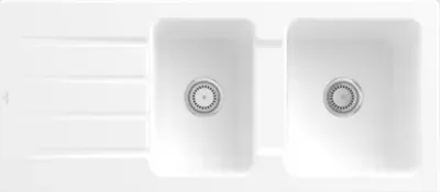Produktbild von Villeroy & Boch Keramikspüle 338001RW, Architectura 80 Einbauspüle - inkl.