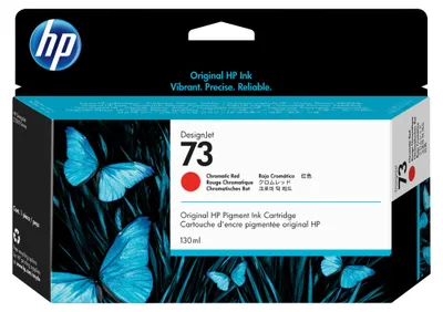 Obrázok produktu pre HP Chromatická červená atramentová kazeta 73 DesignJet, 130 ml, Rad tlačiarní HP Designjet Z3200, Atramentový, Chromatická červená, Enterprise, Singapúr, 202 mm