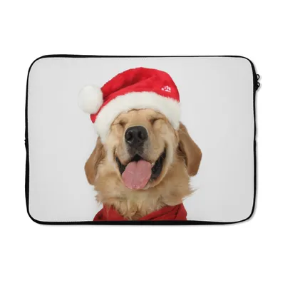 Produktbild von MuchoWow® Laptop Hülle 13 Zoll Hund - Lustig - Lachen - Kinder - Jungen - Mädchen Laptoptasche - Laptophülle - Sleeve - Rundumschutz
