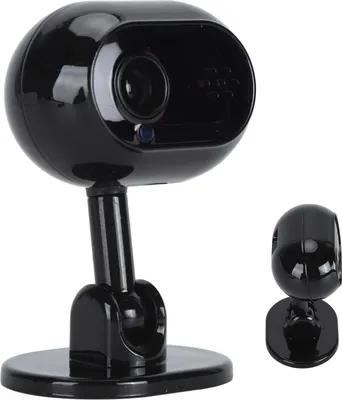Zdjęcie produktu dla Kamera monitorująca do użytku wewnętrznego, 1080P HD, Wi-Fi, wykrywanie ruchu, funkcja dwukierunkowej komunikacji głosowej, widzenie w nocy, obrót o 360 stopni, inteligentna aplikacja do monitorowania dziecka w domu, czarna