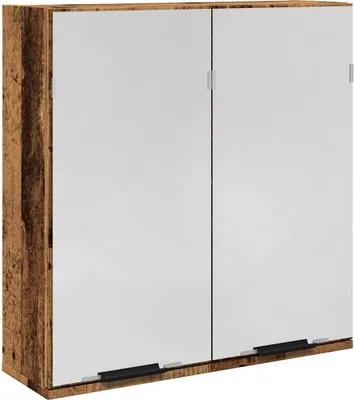 Obrázok produktu pre vidaXL Kúpeľňová zrkadlová skrinka starý drevený vzhľad 64x20x66,5 cm materiál na báze dreva