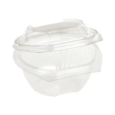 Produktbild von 50x  Salatschalen fixer Deckel aus -Kunststoff PLA transparent  250ml