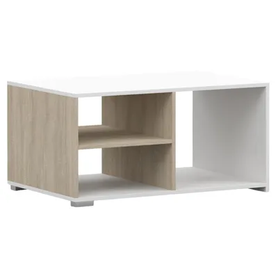 Produktbild von Couchtisch TRES, Wohnzimmer, Tisch Kaffeetisch 90 cm Weiß/Weiß