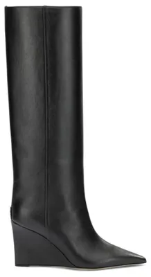 Imagen del producto de Botas de cuero negras para mujer, marca Jimmy Choo, talla 40