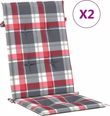 Produktbild von vidaXL Gartenstuhlauflagen für Hochlehner 2 Stk. 120x50x3 cm Stoff