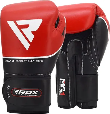 Image de RDX Sports Gants de boxe cuir T9 - Rouge - Format : 10oz