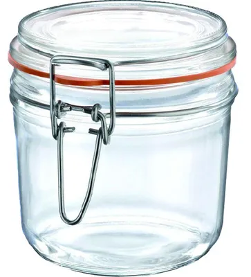 Image de Terrine hermétique en verre, capacité de 34 cl, lot de 12