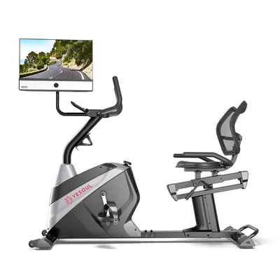 Produktbild von YESOUL Ergometer J1 Plus (1-tlg., Exercise Bike), 21,5-Zoll-LED-FHD-Bildschirm, Heimtrainer, kompatibel mit Apps