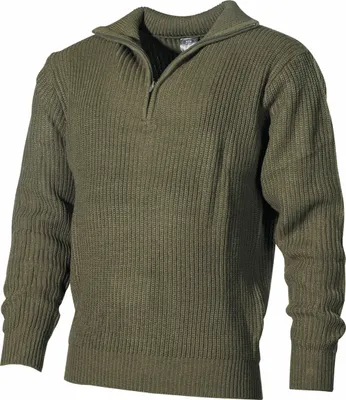 Immagine prodotto di Pullover MFH Icelandic, Troyer, oliva, con zip