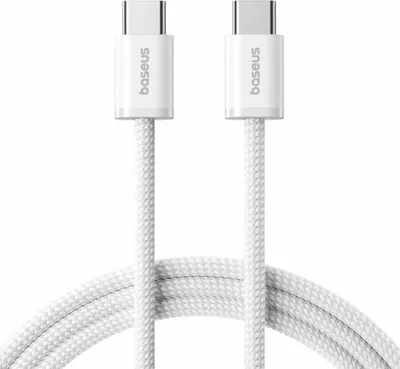 Produktbild von Baseus USB-C-Kabel Dynamic 4 Serie 480Mbps/100W 1m Weiß