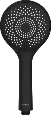 Obrázok produktu pre WENKO Sprchová hlavica dažďová sprcha WATERSAVING Ø11cm okrúhla čierna ručná sprcha Wellness