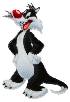 Obrázok produktu pre Looney Tunes Sylvester - nášivka, nažehľovacia nášivka, nažehľovacia aplikácia, nášivky, nášivky, na nažehlenie, veľkosť: 7,6 x 5,2 cm