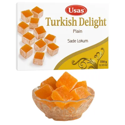 Produktbild von Turkish Delight, Lokum – 350g – Ohne Palmöl & Glukosesirup