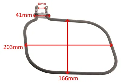 Imagen del producto de Resistencia para horno de pan Moulinex Plaisir Pain, 230V, 230mm, modelos OW2101, OW2208, OW240E