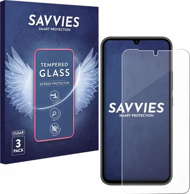 Produktbild von 3x Savvies Schutzglas für Samsung Galaxy A34 5G Displayschutz 9H Glas klar transparent