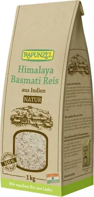 Zdjęcie produktu dla Rapunzel 406201, Ziarno ryżu, 1 kg, India, 352 kcal, 1491 kJ, 2,2 g