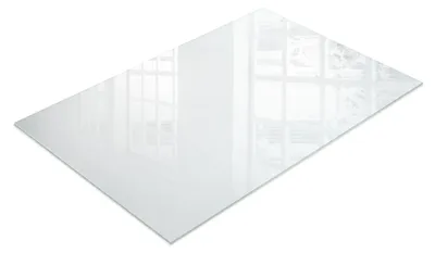 Zdjęcie produktu dla Blat z mlecznego szkła – szklany blat kuchenny – ochrona mebli – wodoodporny – szklany blat kuchenny – antypoślizgowy – 120 x 80 cm