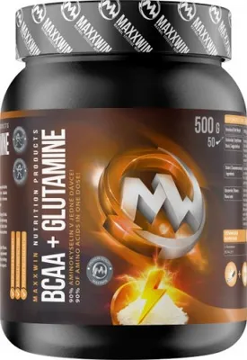 Produktbild von BCAA + Glutamine Aminosäuren Pulver, Grüner Apfel, 500 g