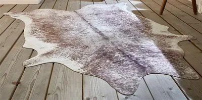 Produktbild von Teppich "Kuhfell" 130x155 cm, Dekofell, Sitzauflage, Vorleger Fellimitat, Kurzhaar Fellteppich