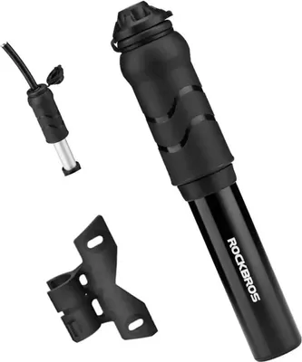 Produktbild von Rockbros Mini-Handpumpe Fahrrad 100 PSI mit Schlauch für Presta & Schrader