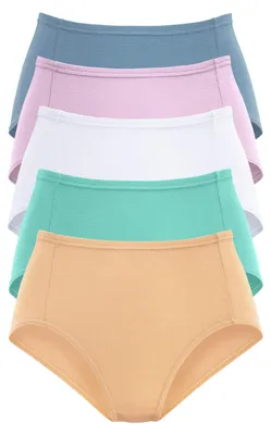 Produktbild von PETITE FLEUR Taillenslip apricot, mint, weiß, flieder, hellblau Größe 46