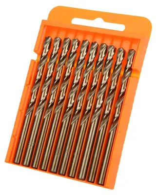 Obrázek produktu pro 10 ks/balení HSS vrtáků, nerezová ocel, hliník, dřevo, 5,5 mm
