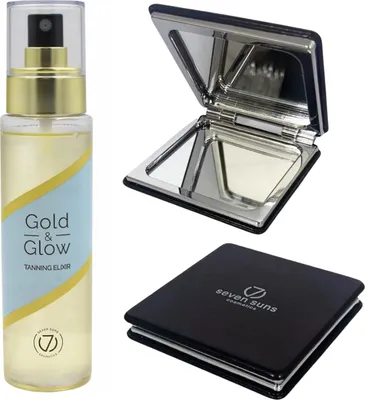 Produktbild von 7suns GOLD & GLOW Bräunungsöl-Elixier + Gratis Doppelspiegel