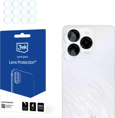 Produktbild von 3mk Hybridglas Lens Protection für Meizu Note 21Kamera Objektiv Kameralinse  0,16mm 6H (4 Stück)