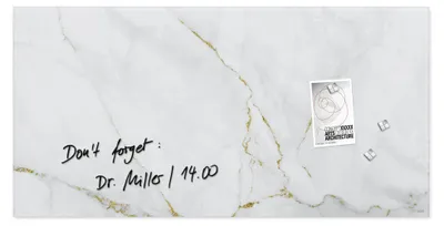 Obrázek produktu pro SIGEL GL361 SIGEL Glas-Magnettafel artverum® 91,0 x 46,0 cm Design Marble & Gold