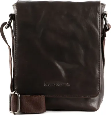 Produktbild von bruno banani Leder Umhängetasche Crossbody Bag Brown dunkelbraun