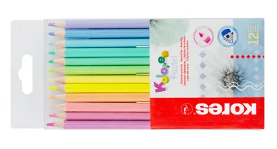 Immagine prodotto di Pastelli triangolari DUO a doppia faccia Kores